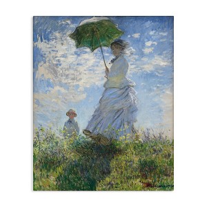 Stupell Industries Woman with a Parasol Classic Claude Monet Painting Canvas Wall Art - 1 of 4