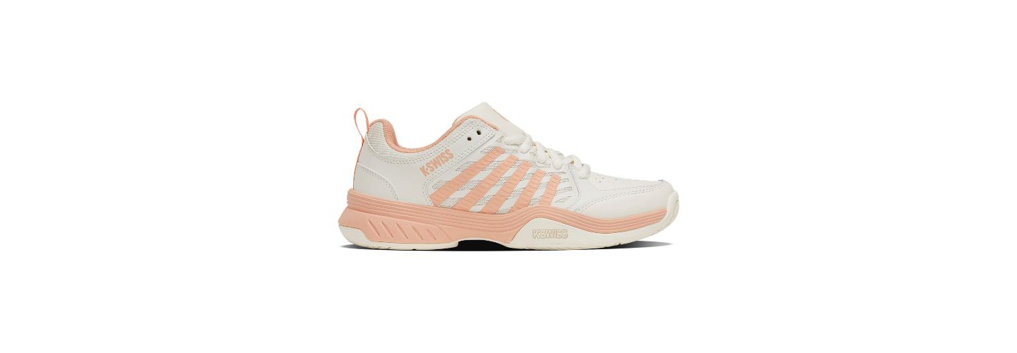 Женские кроссовки K-Swiss Court Express 2 Tennis Shoe (Egret/Peach Parfait)., цвет: Персиковый — фото 1