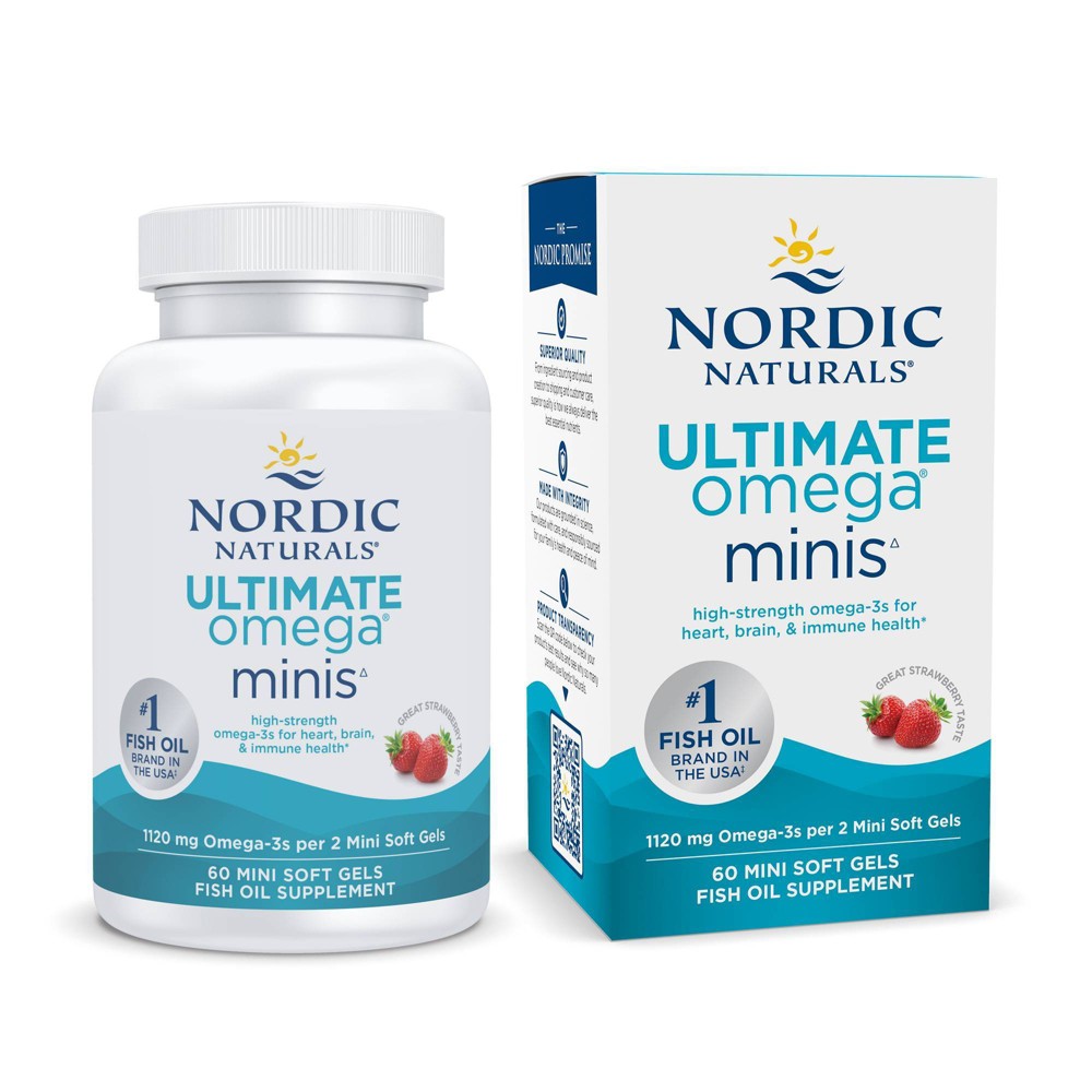 Photos - Vitamins & Minerals Nordic Naturals Ultimate Omega Mini Softgels - 60ct 