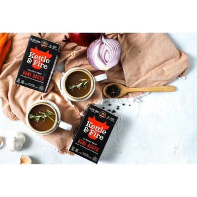 Kettle &#38; Fire Gluten Free Beef Bone Broth - 16.9oz_4