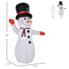 SEVOBAL Inflatable Holiday Decorations Inflatable Christmas Decoration Christmas Decorations Blow UpOutdooor Decoration, White, 66"*30"*96" - 2 of 4