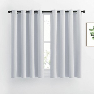 NICETOWN Grommet Top Blackout Curtains, Thermal Insulated Noise Reducing Window Drapes (Set of 2) - 1 of 4