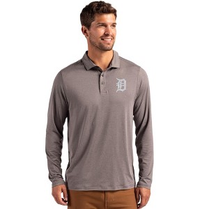 Detroit Tigers Cutter & Buck Coastline Epic Comfort Recycled Mens Long Sleeve Polo - 1 of 1