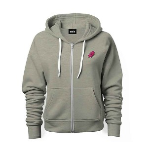Dalix Donut Embroidered Hoodie Fleece Sweatshirt Zip Front Mens - 1 of 4