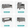 Sonkuki 6-Piece Patio Conversation Set Outdoor Wicker Rattan Furniture Set with Coffee Table - 2 of 4
