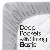 Brushed Microfiber Sheet Set- 4 Piece- Embossed Checkered Bed Linens-Deep Pocket Fitted & Flat Sheets, Plus 2 Pillowcases by Hastings Home - 2 of 4