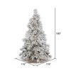 Vickerman Flocked Alberta Artificial Christmas Tree - 3 of 4