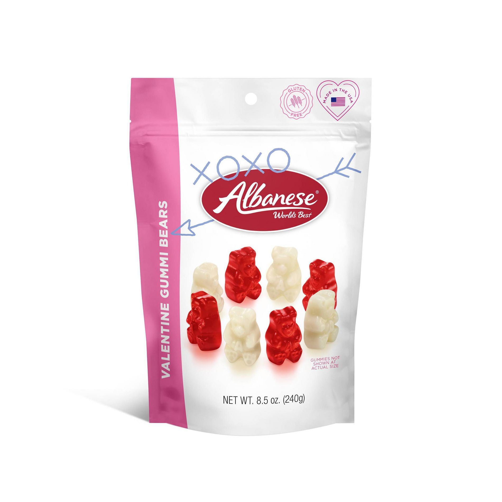Albanese World's Best Valentine's Gummy Bears Candy - 8.5oz