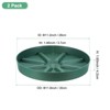 Unique Bargains Plastic Indoor Durable Flower Pot Plant Saucer 2 Pcs - 2 of 4