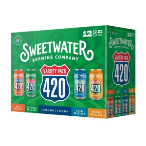 SweetWater Brewing Variety Pack - 12pk/12 fl oz Cans - 1 of 4