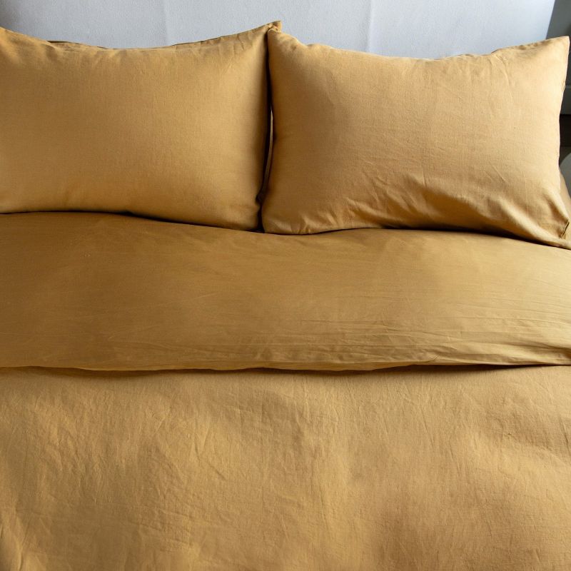 French Linen and Cotton Duvet Cover & Sham Set | BOKSER HOME., 4 of 11