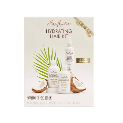 SheaMoisture 100% Virgin Coconut Oil Hydrating Hair Gift Pack Set - 3ct - image 1 of 4