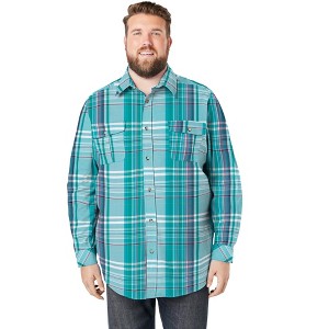 KingSize Signature Plaid Flannel Shirt - 1 of 4
