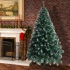 Angel Sar 6FT Christmas Tree, White PVC with 650 Branches, Iron Leg Stand, for Home Holiday Decor - 2 of 4