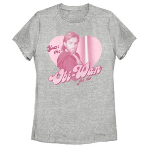 Women's Star Wars Valentine's Day You're the Obi-Wan for Me T-Shirt - 1 of 4