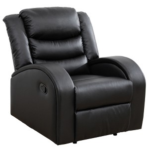 Tribesigns Faux LeatherCouch with Adjustable Backrest & Smart Reclining, for Living Room. - 1 of 4