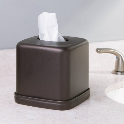 Bronze Metal Square Tissue Box Cover for Bathroom