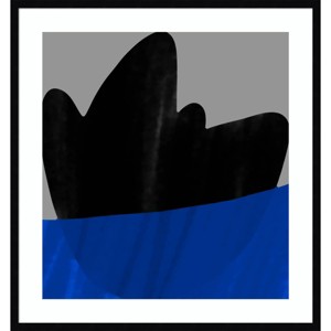 31" x 33" Iceberg by Alex Caminker Wood Framed Wall Art Print - Amanti Art: Modern Lithograph, Hardwood Frame, Wire Mount - 1 of 4