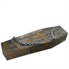 Northlight 63" Animated and Musical Chained Shaking Coffin Halloween Decoration - Brown/Black - 3 of 3