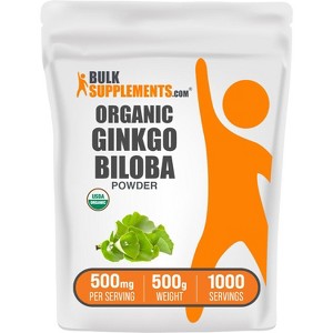 BulkSupplements Organic Ginkgo Biloba Powder - 1 of 4