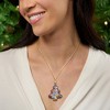 Ross-Simons Italian Multicolored Murano Millefiori Christmas Tree Pendant Necklace in 18kt Gold Over Sterling Size - 2 of 4