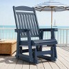 Fortune Candy 1-Person Poly Lumber Patio Glider, with Cup Holders, High Backrest and Deep Contoured Seat, HIPS Material - 2 of 4