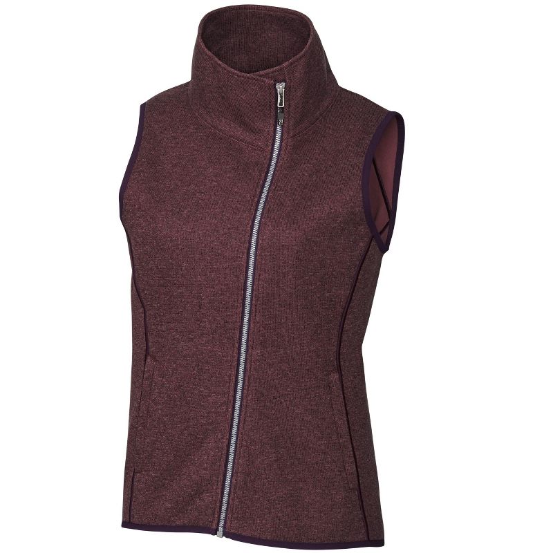 Cutter & Buck Mainsail Sweater-Knit Womens Full Zip Vest, 1 of 3