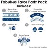 Big Dot of Happiness Hanukkah Menorah - Chanukah Holiday Party Favors and Cupcake Kit - Fabulous Favor Party Pack - 100 Pieces - 2 of 4