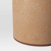 Large Ceramic Vase with Exposed Clay on Bottom Brown - Threshold™ - image 3 of 3