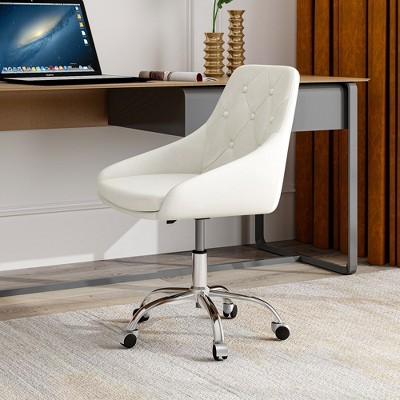 Modern Dining Chair, Upholstered Dining Chair With Wrapped Design Backrest,Pull Buttons,beige,22.30x19.70x29.90in(1.86*1.64*2.49ft)