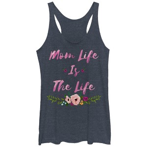 Women's CHIN UP Mom Life is the Life Racerback Tank Top - 1 of 3