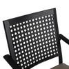 2pk Outdoor Swivel Dining Chairs with Metal Frame & Seat Cushion - Captiva Designs: Powder-Coated Steel, Weather-Resistant - 4 of 4