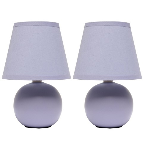 Light purple deals lamp