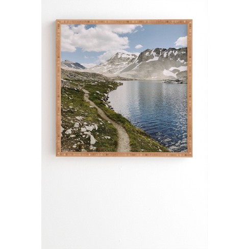 Kevin Russ High Sierra Lake Bamboo Framed Wall Art - Deny Designs - image 1 of 3