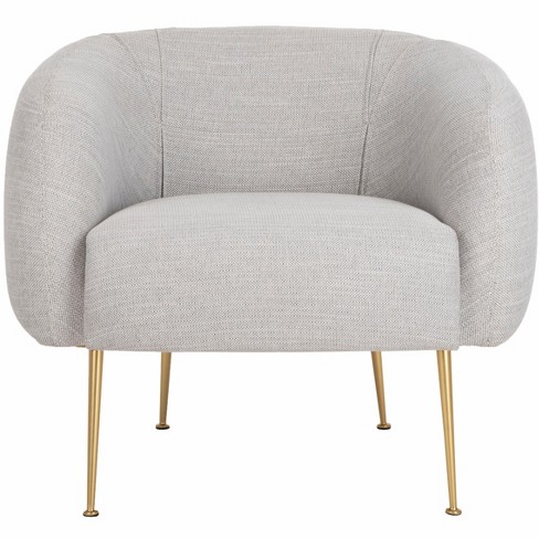 Alena Poly Blend Accent Chair - Light Grey - Safavieh : Target