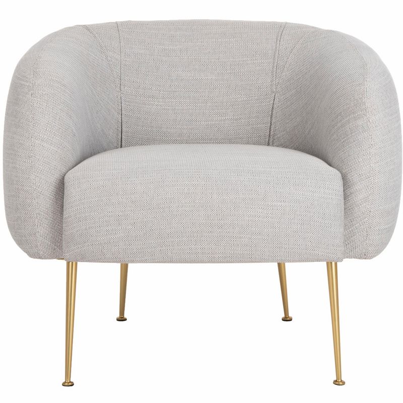 Alena Poly Blend Accent Chair - Light Grey - Safavieh., 1 of 10