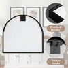 Wooakway Arch Metal Bathroom Vanity Mirror Decorative Framed Mirror Wall Mounted Mirror for Living Room Bedroom Entryway - 4 of 4