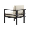 Sapphtopaz Outdoor Dining Chairs Aluminum Frame Outdoor Patio Chairs with Weather-Resistant Cushions for Outside, Yard, Balcony - 3 of 4