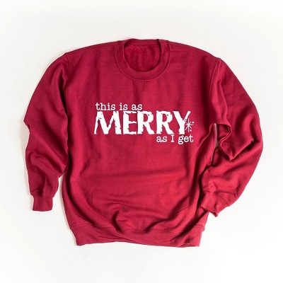Simply Sage Market Women's Graphic Sweatshirt Merry As I Get