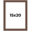 PosterPalooza | 15x20 Wide Barnwood Picture Frame, UV Acrylic, 6 Finishes - Grey, Brown, White, and Black - 2 of 4