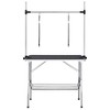 vidaXL Adjustable Dog Grooming Table with 2 Loops and Basket - 3 of 4