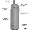 Hydrapeak 20oz Kids Stainless Steel Leak Proof Water Bottle with Straw Lid and Flexible Handle - 2 of 4