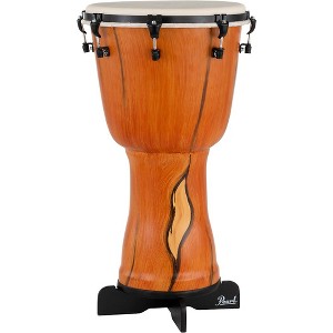 Pearl Top Tuned Djembe With PBJSTD Wood Djembe Stand 14 in. Artisan Cypress - 1 of 4