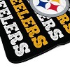NFL Pittsburgh Steelers Repeat Refresh Wordmark Flannel Fleece Throw Blanket - 3 of 3