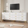 Whizmax 6-Drawer Chest of Drawers for Bedroom, Wooden Bedroom Drawer Dresser with 6 Storage Drawers, for Bedroom, Living Room and Entryway - 4 of 4