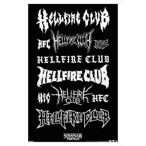 Trends International Netflix Stranger Things: Season 5 (2025) - Hellfire Logos Framed Wall Poster Prints - 1 of 4