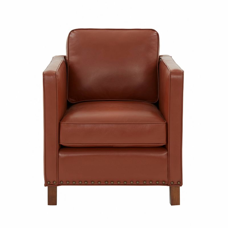 Comfort Pointe Cheshire Top Grain Leather Arm Chair Brown, 5 of 16