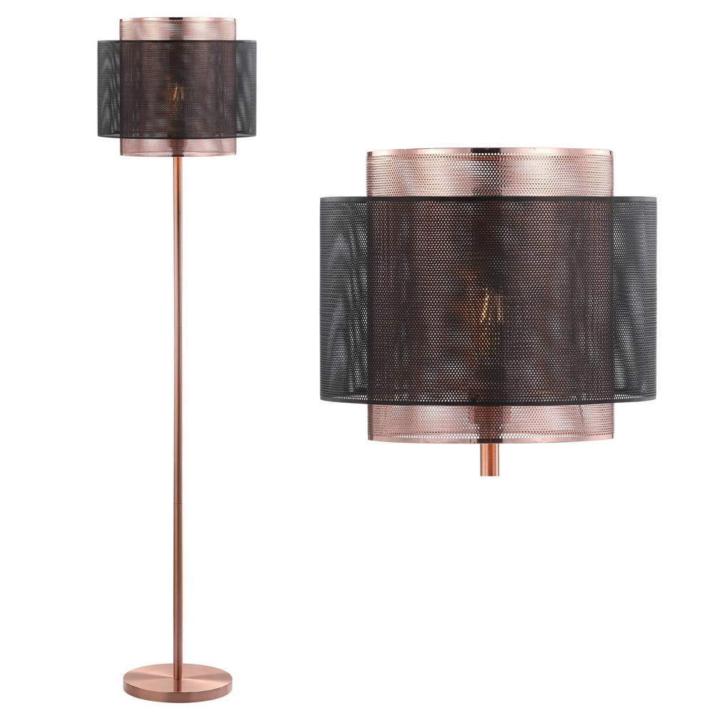 Photos - Floodlight / Street Light 60.5" Metal Tribeca Floor Lamp  Copper - JONATHAN(Includes LED Light Bulb)