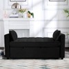 VYNXARIA 55inch Pull-out Sleeper Sofa bed, can be easily converted into a twin size bed,Black - 4 of 4