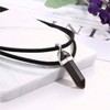 Black Velvet Choker with Black Gemstones - Boho Healing Crystal Necklace for Women - 3 of 4